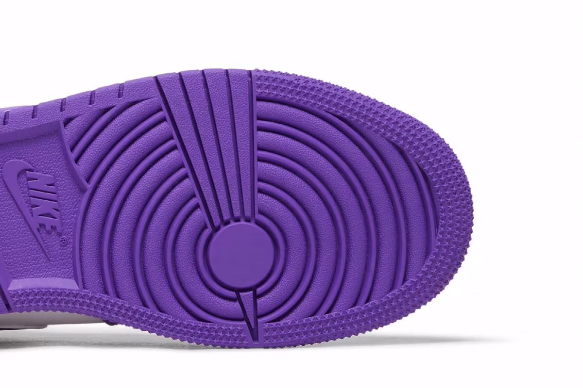 Air Jordan 1 Mid GS Purple Venom, view 6