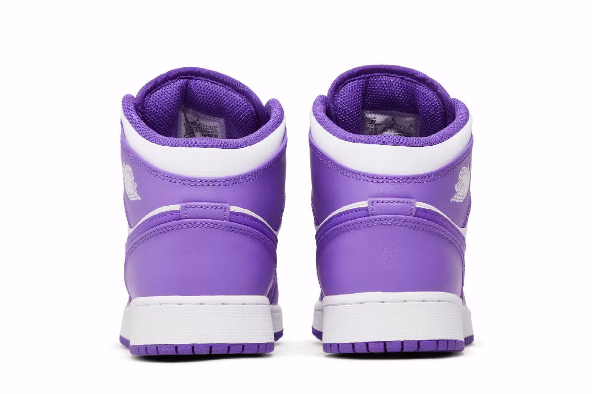 Air Jordan 1 Mid GS Purple Venom, view 7