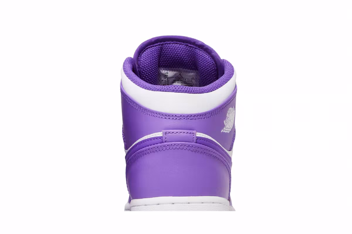 Air Jordan 1 Mid GS Purple Venom, view 8