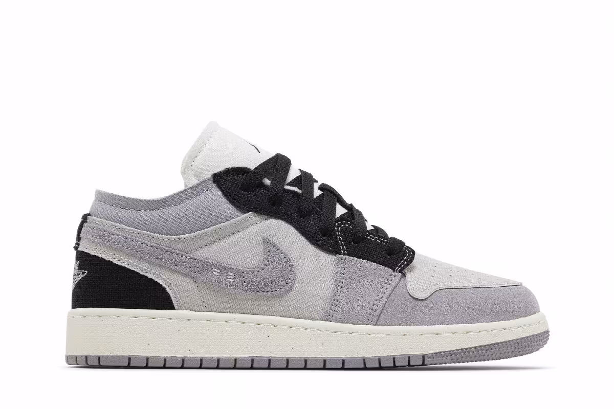 Air Jordan 1 Low SE Craft GS Inside Out - Cement Grey, view 2