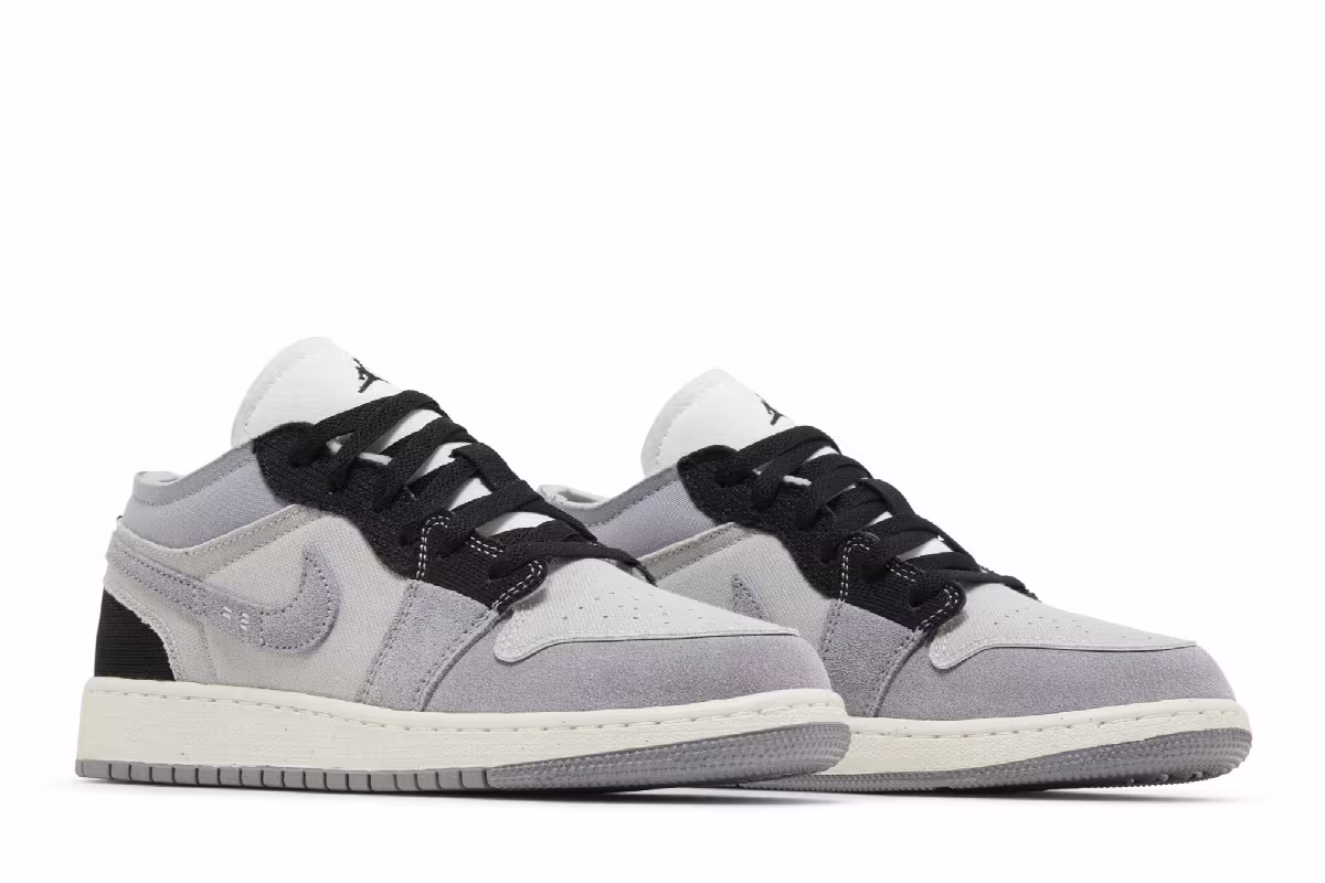 Air Jordan 1 Low SE Craft GS Inside Out - Cement Grey, view 9