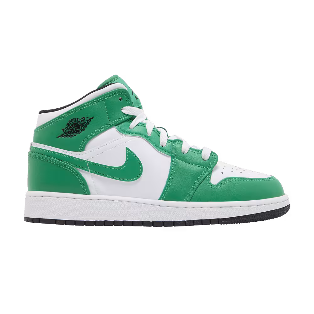 Air Jordan 1 Mid GS Lucky Green
