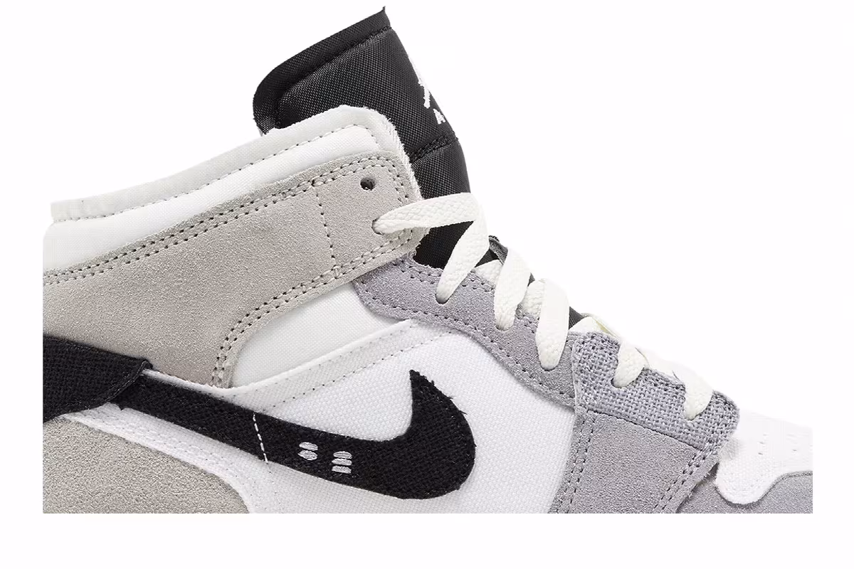 Air Jordan 1 Mid SE Craft GS Inside Out - Cement Grey, view 3