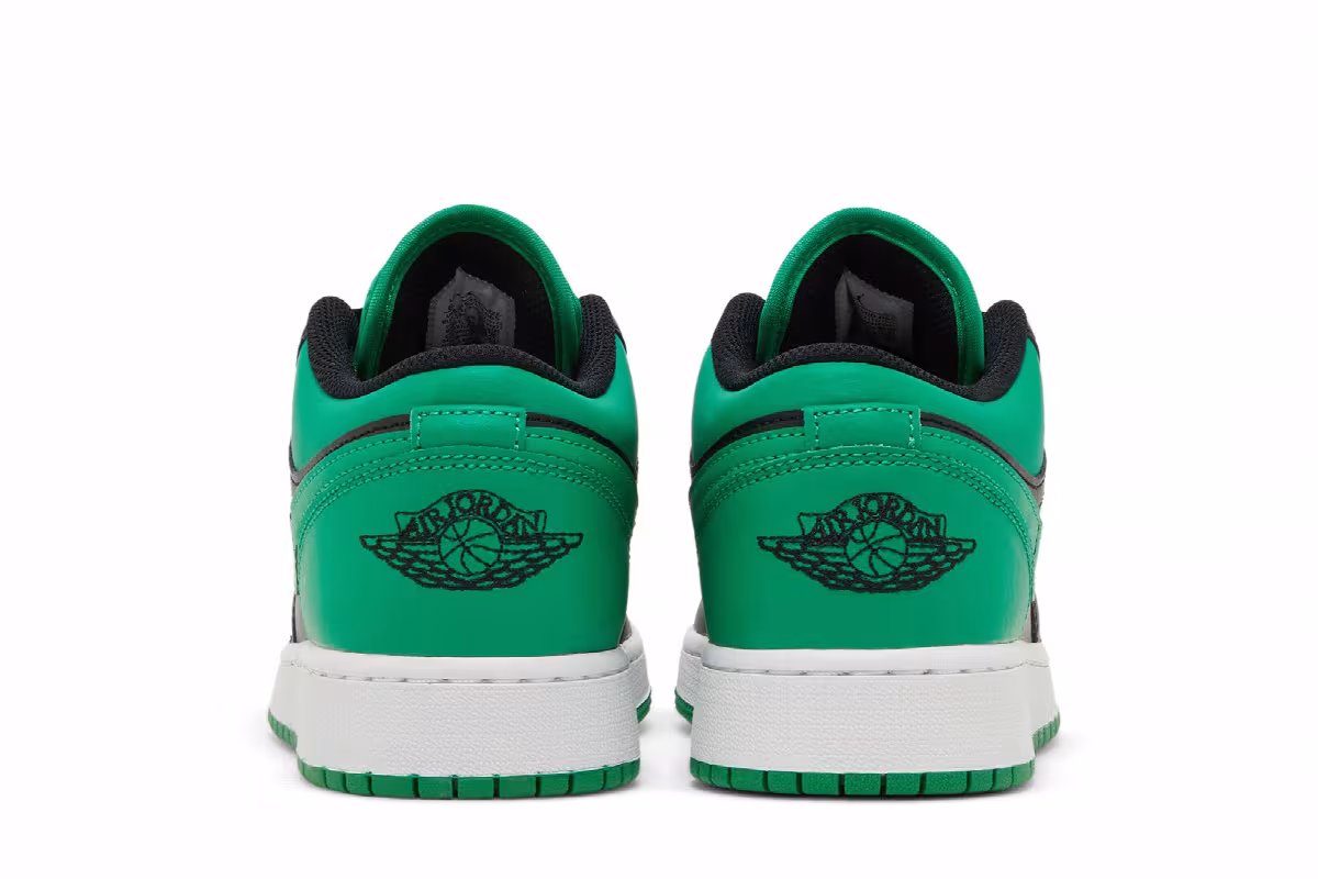 Air Jordan 1 Low GS Black Lucky Green, view 7