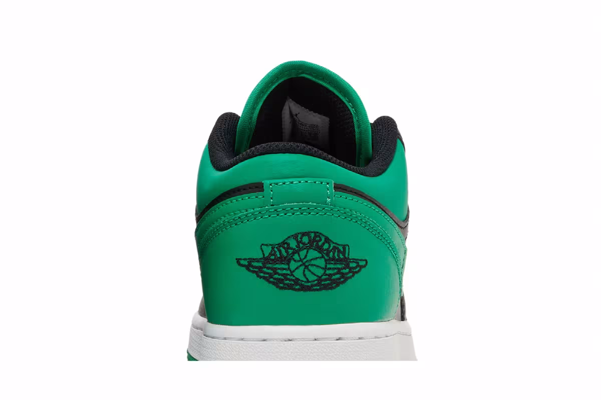 Air Jordan 1 Low GS Black Lucky Green, view 8