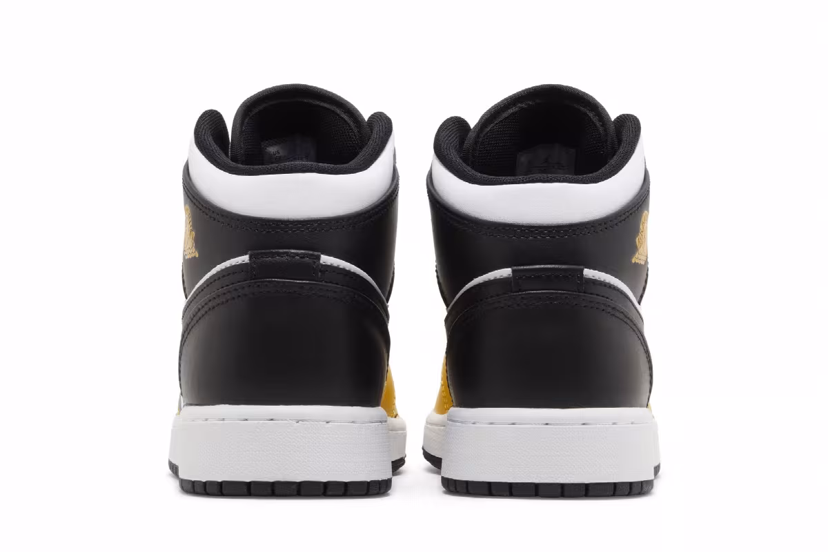 Air Jordan 1 Mid GS Yellow Ochre, view 7