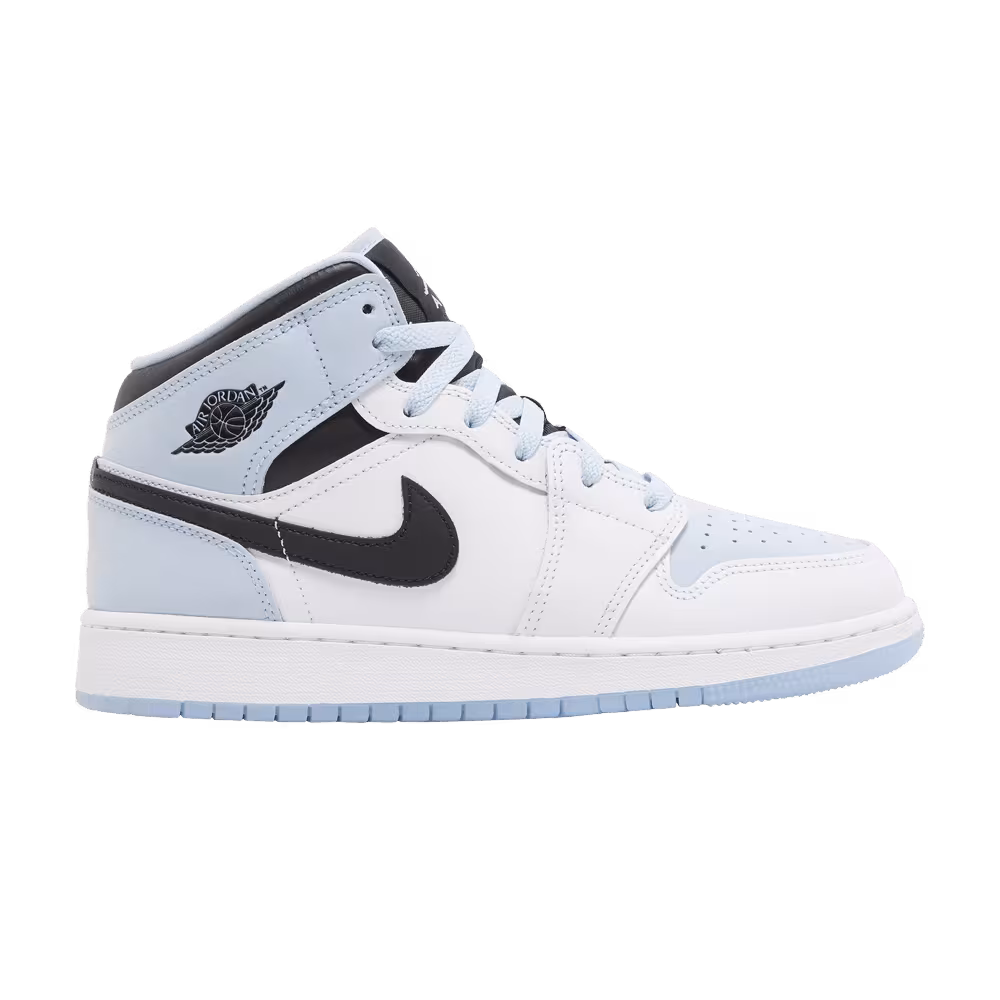 Air Jordan 1 Mid SE GS White Ice Blue