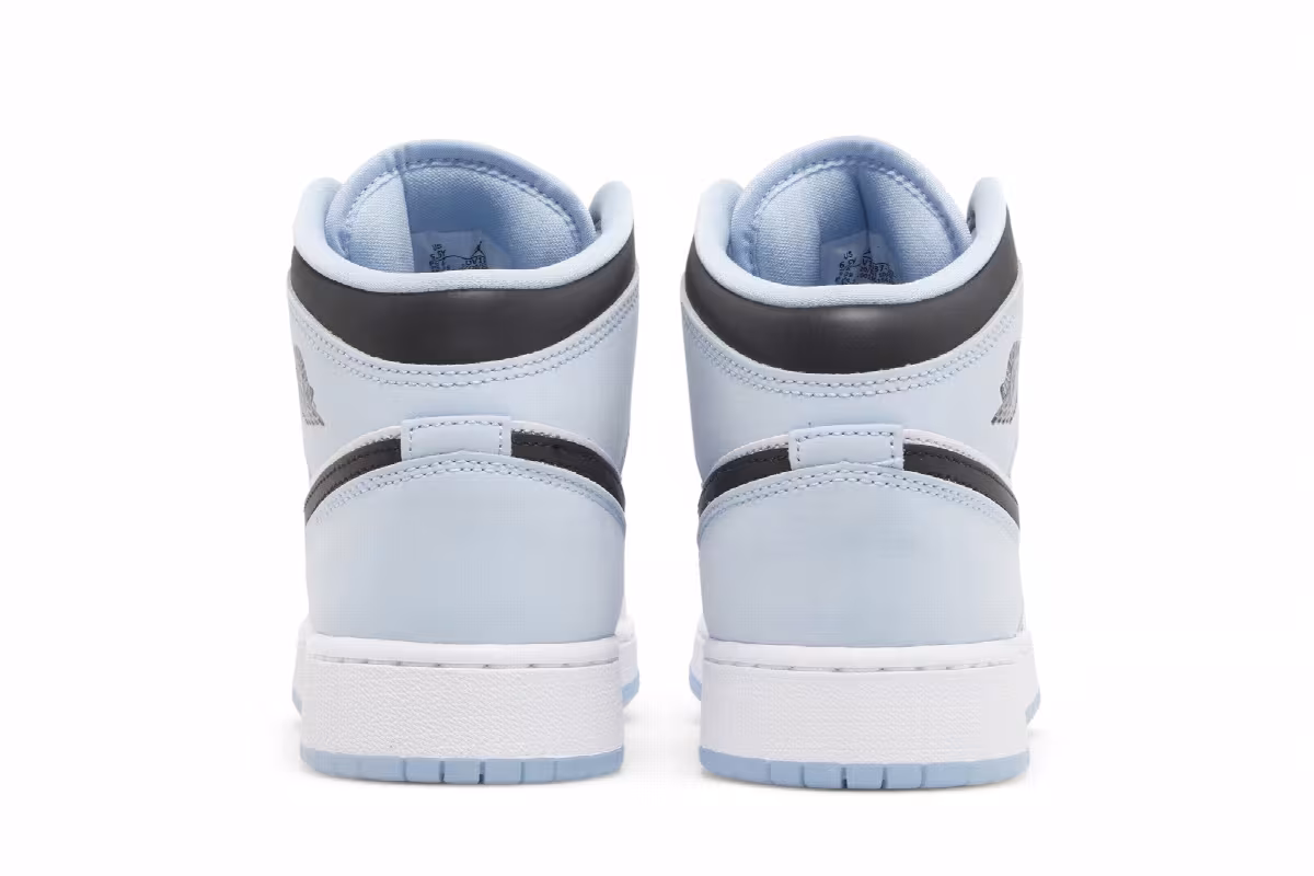 Air Jordan 1 Mid SE GS White Ice Blue, view 7