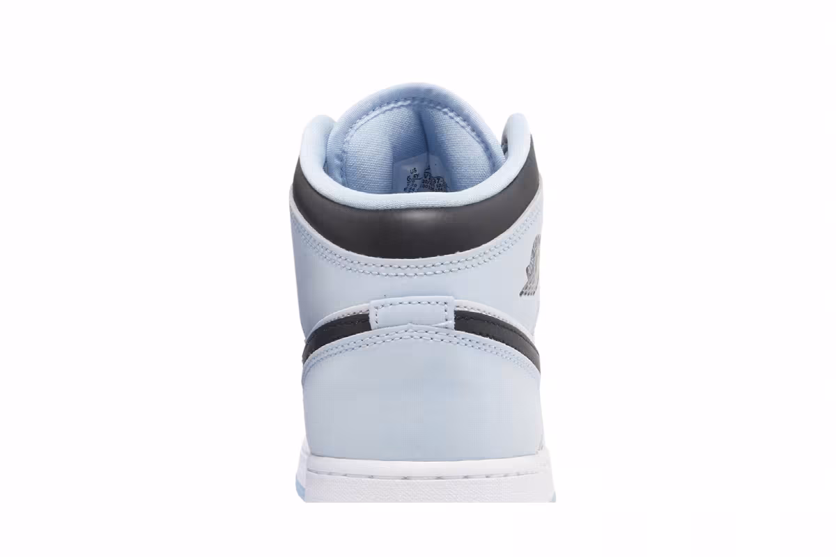 Air Jordan 1 Mid SE GS White Ice Blue, view 8