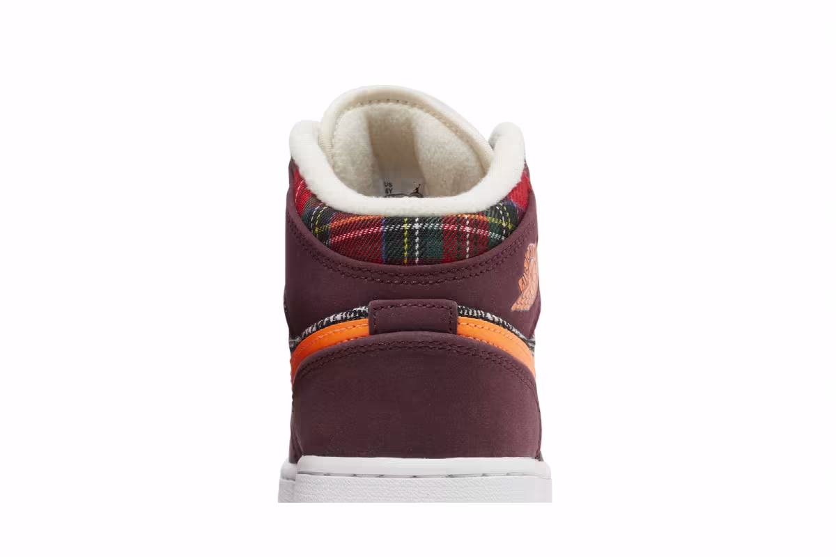 Air Jordan 1 Mid SE GS Plaid, view 8