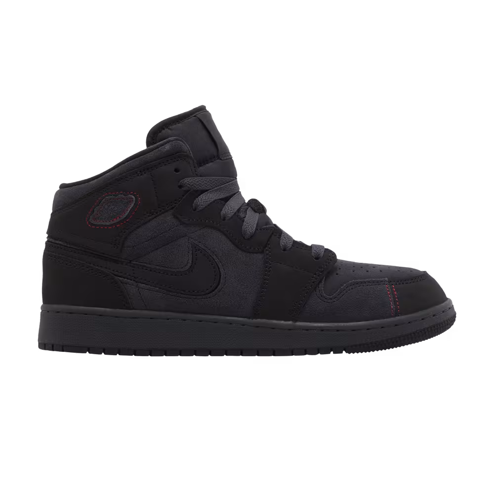 Air Jordan 1 Mid SE Craft GS Dark Smoke Red