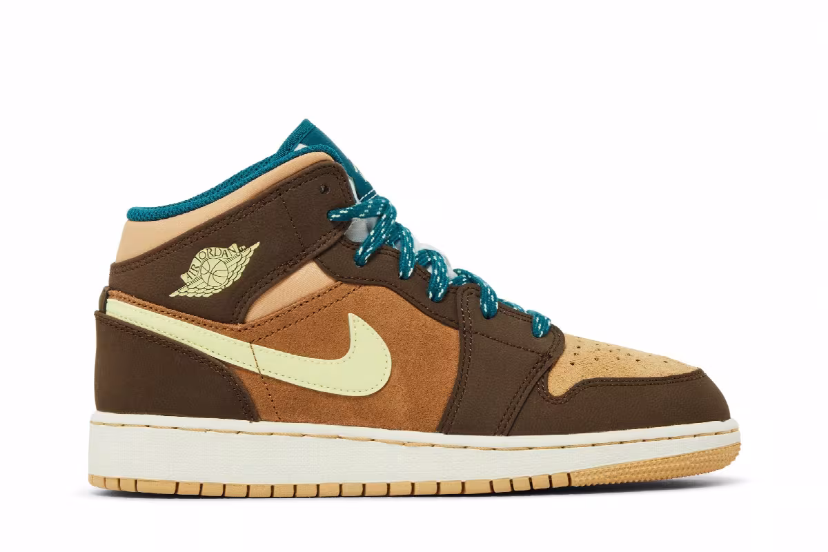 Air Jordan 1 Mid SE GS Cacao Wow, view 2