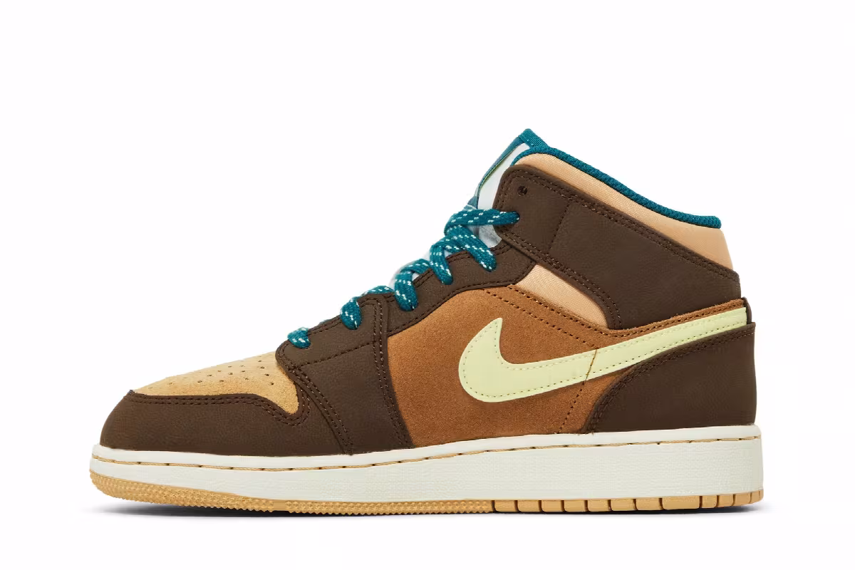 Air Jordan 1 Mid SE GS Cacao Wow, view 4