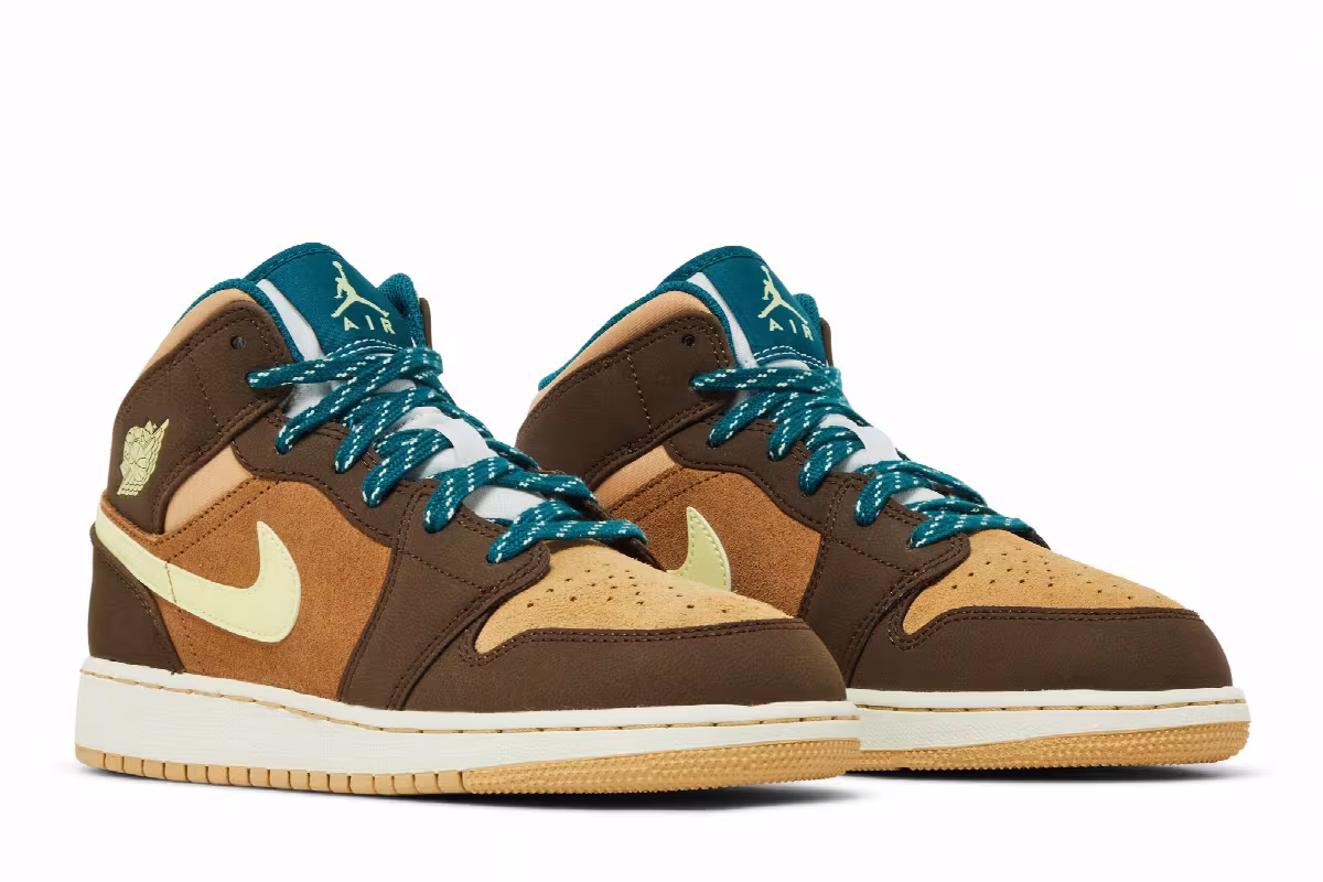 Air Jordan 1 Mid SE GS Cacao Wow, view 9