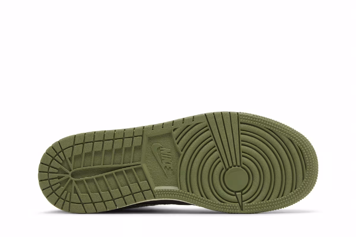 Air Jordan 1 Mid SE Craft GS Anthracite Light Olive, view 5