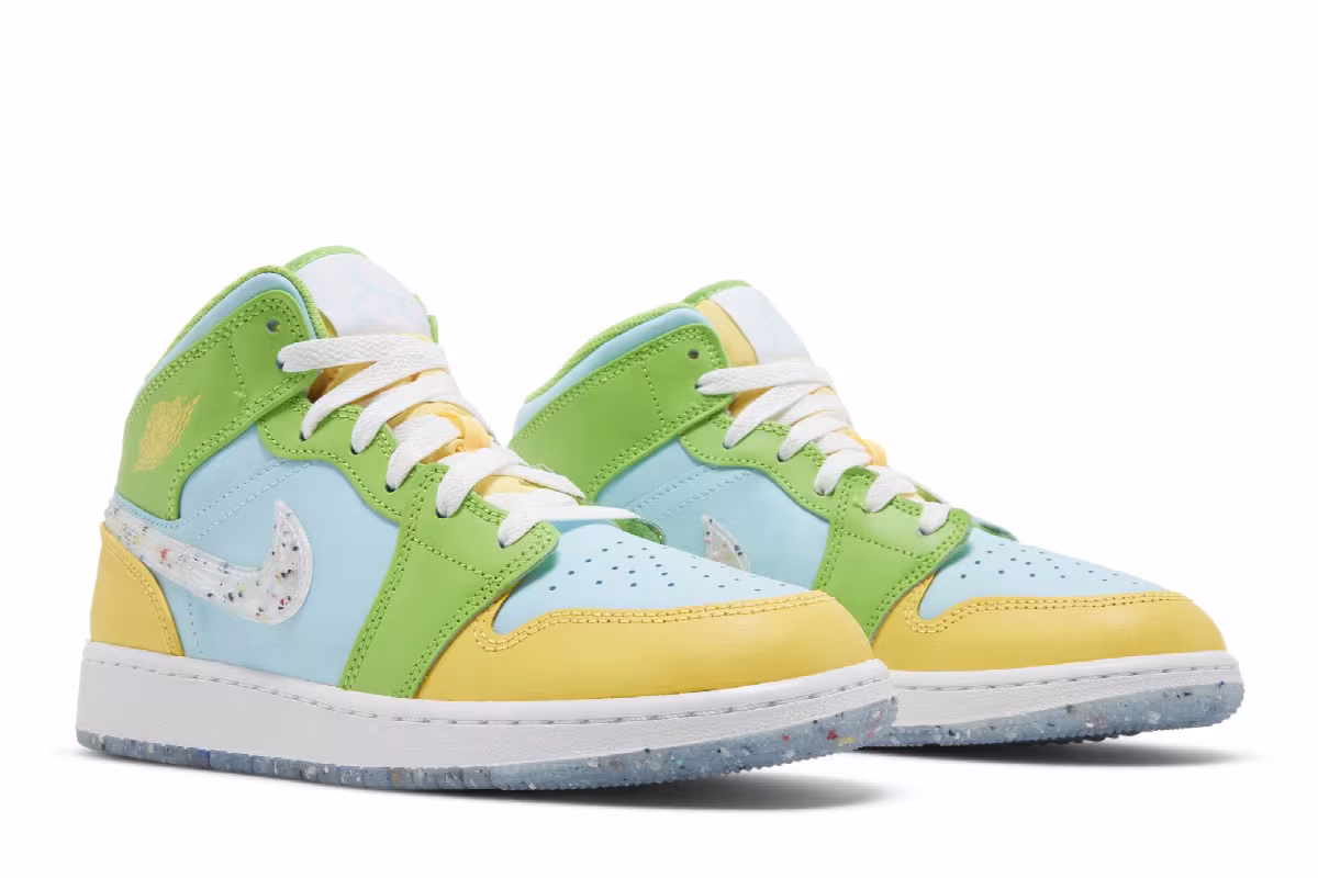 Air Jordan 1 Mid SE GS Recycled Grind, view 9