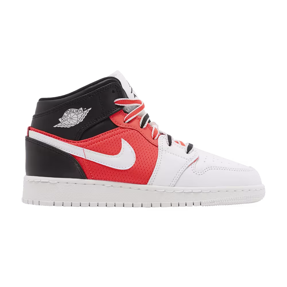 Air Jordan 1 Mid SE GS White Infrared