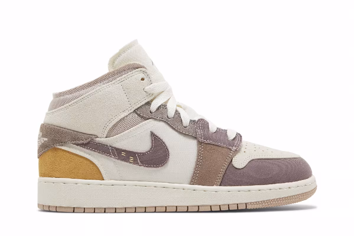 Air Jordan 1 Mid SE Craft GS Inside Out - Taupe Haze, view 2