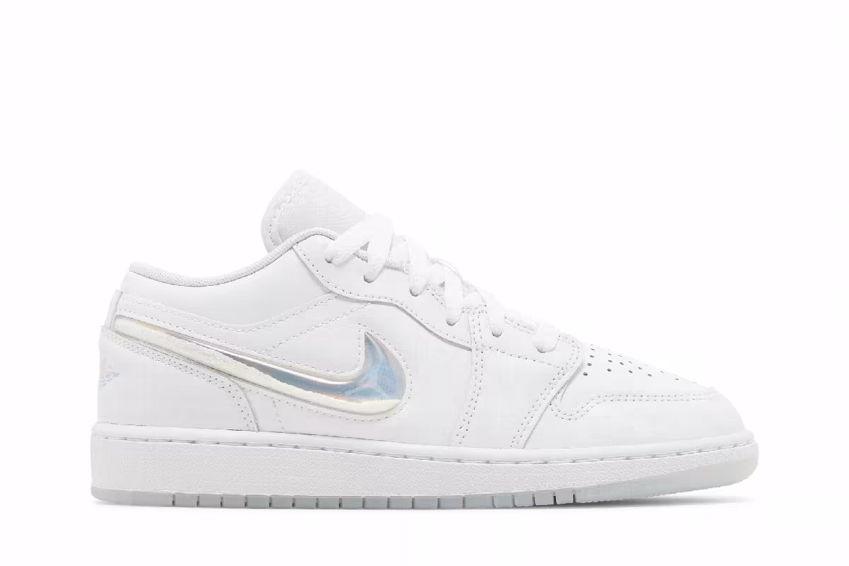 Air Jordan 1 Low SE GS Glitter Swoosh, view 2