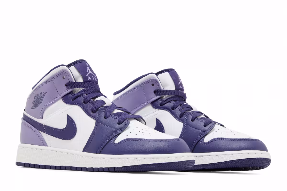 Air Jordan 1 Mid GS Sky J Purple, view 9