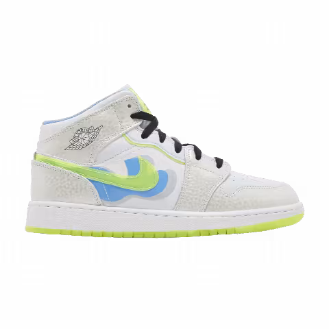Air Jordan 1 Mid SE GS 'Warped Swoosh'