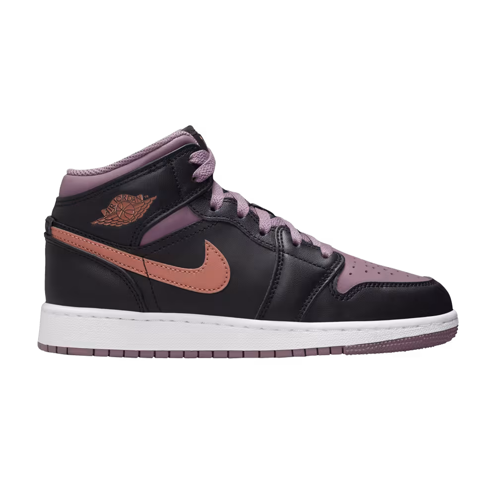 Air Jordan 1 Mid SE GS Black Sky J Mauve