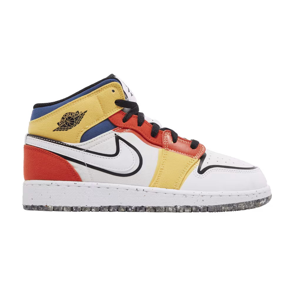 Air Jordan 1 Mid SE GS Multi-Color Canvas