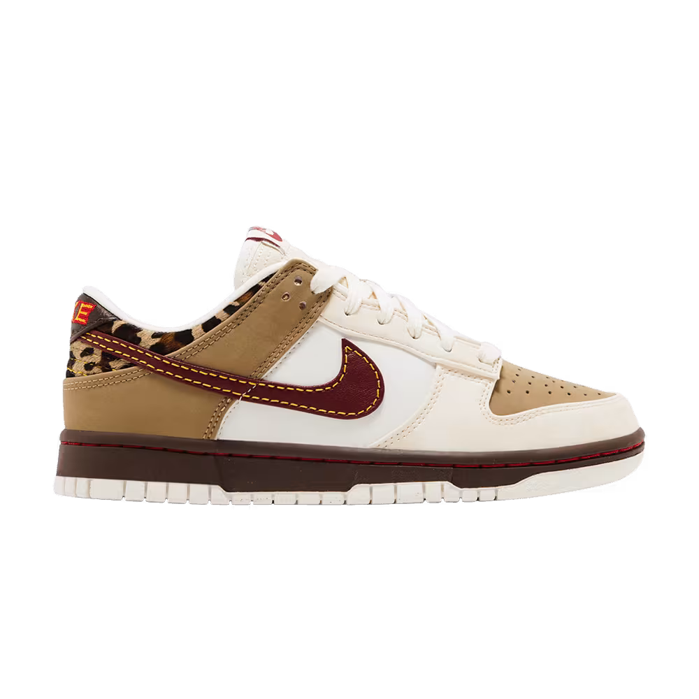 Nike Women's Dunk Low Khaki Team Red