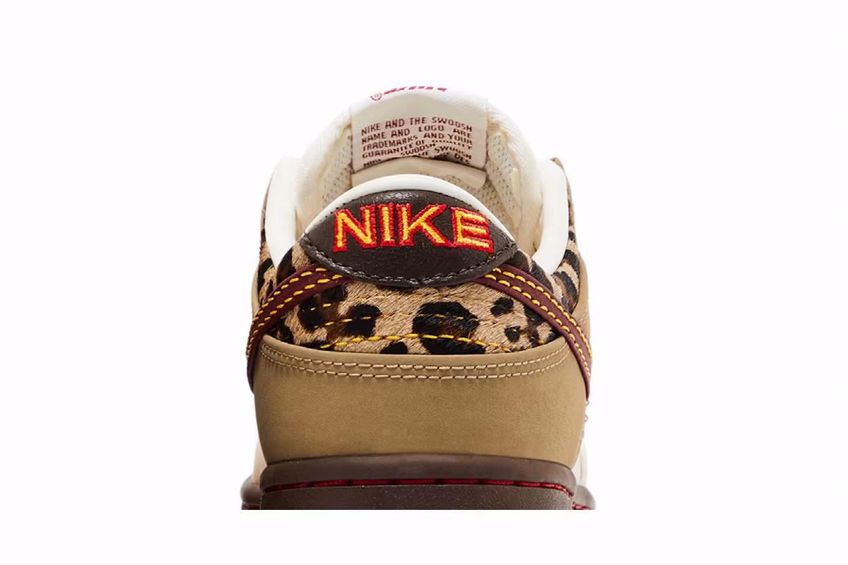 Nike Women's Dunk Low Khaki Team Red, view 8