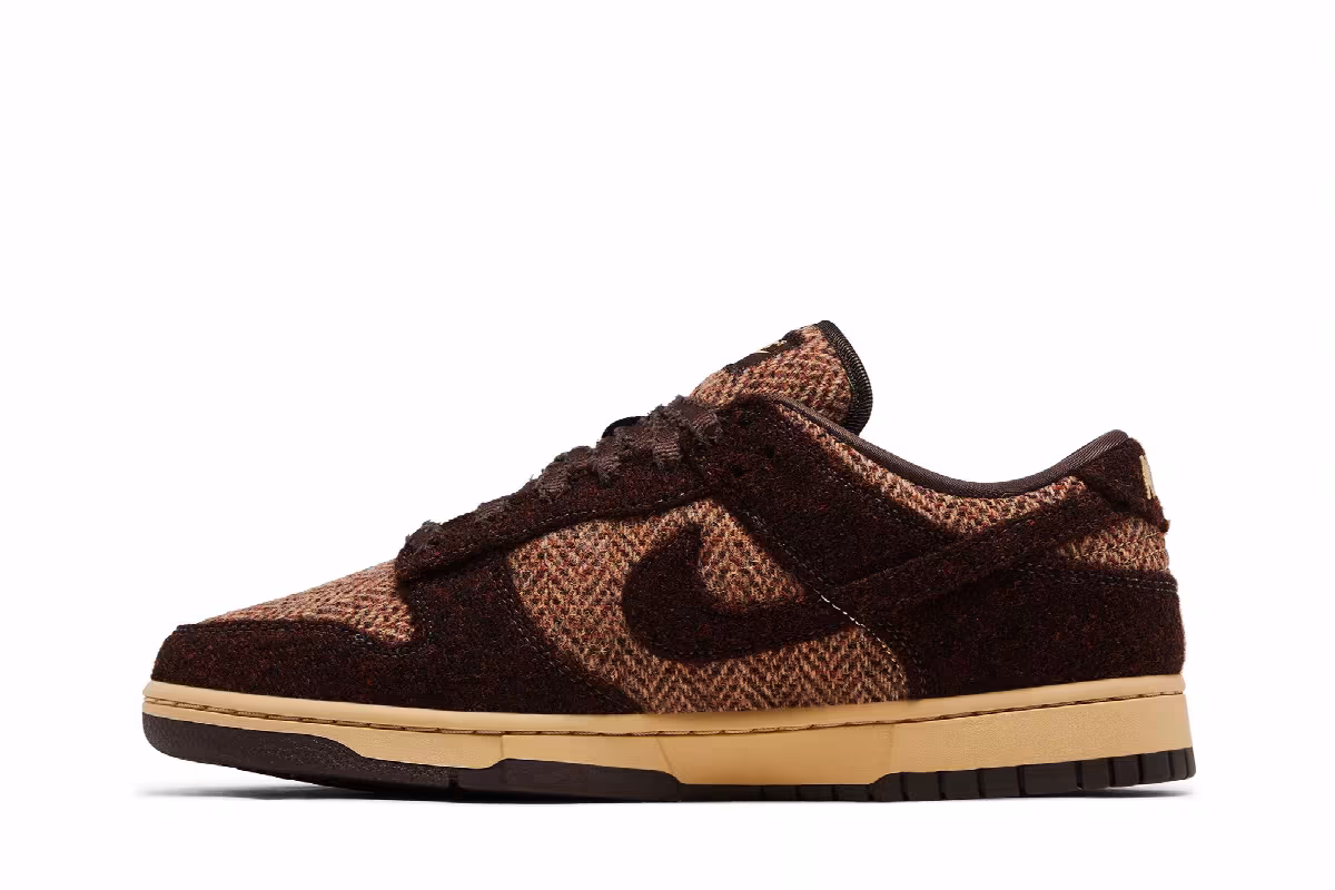 Harris Tweed x Nike Women's Dunk Low Sesame, view 4