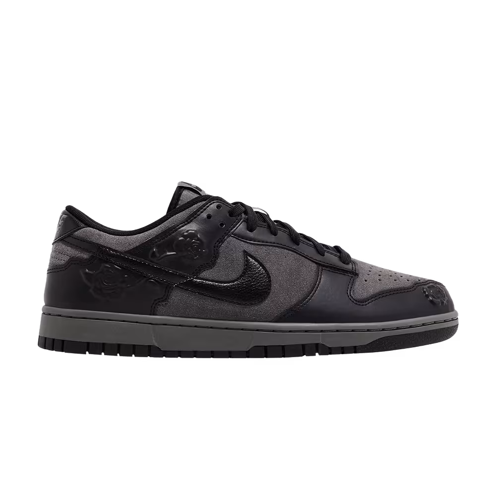 Nike Women's Dunk Low Black Roses