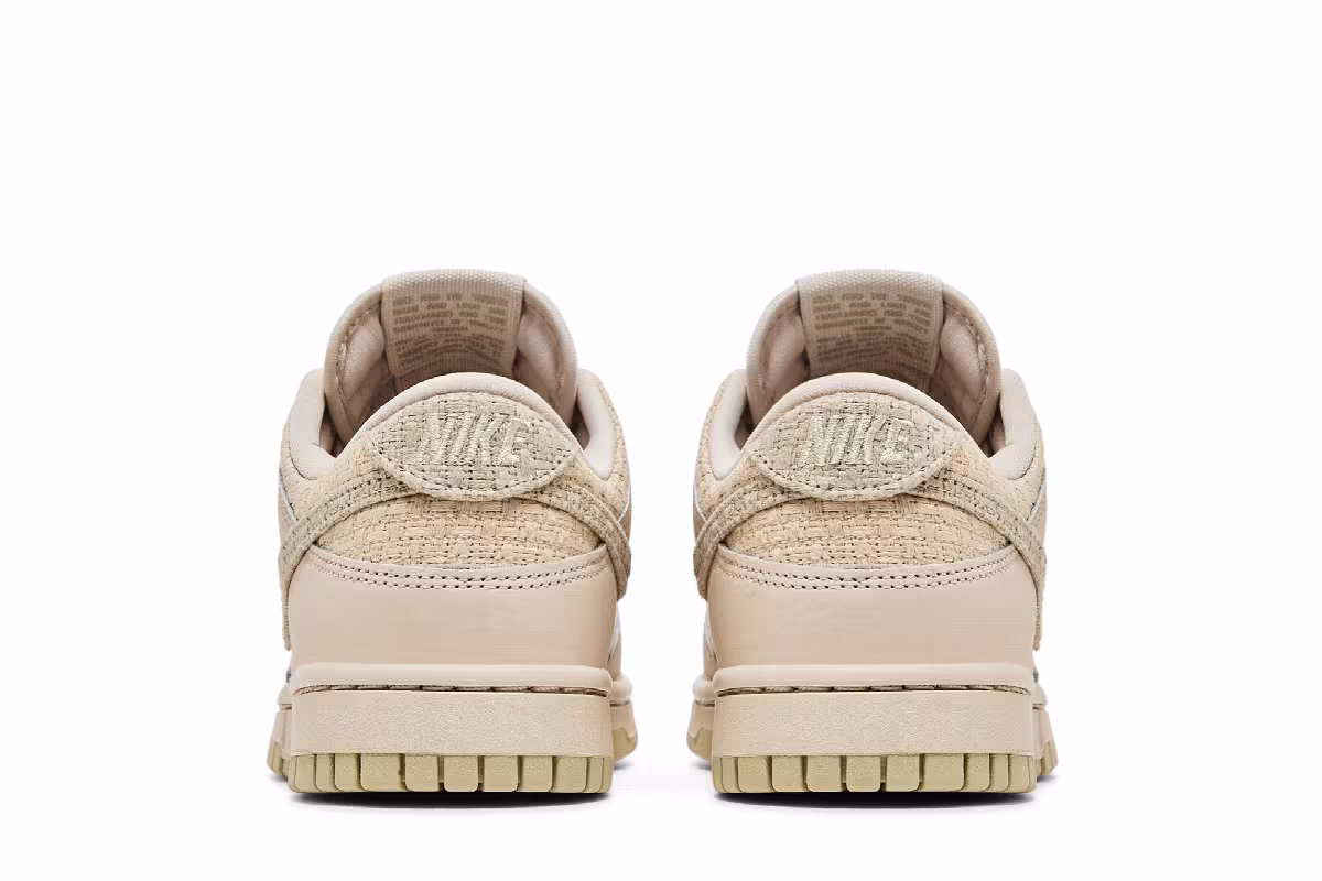 Nike Women's Dunk Low Woven Sanddrift, view 7