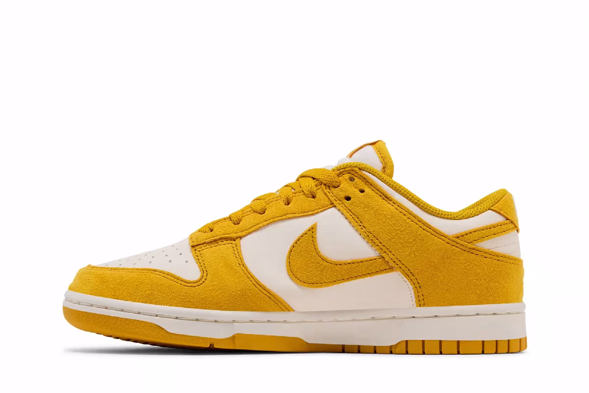 Nike Women's Dunk Low Dark Sulfur Mini Swoosh, view 4