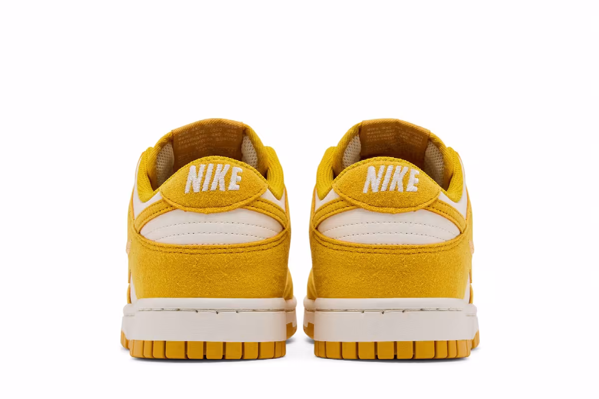 Nike Women's Dunk Low Dark Sulfur Mini Swoosh, view 7