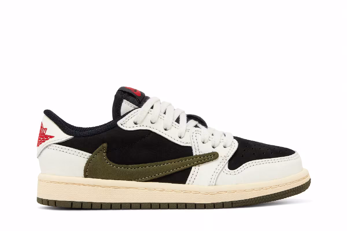 Travis Scott x Air Jordan 1 Low OG SP PS Olive, view 2