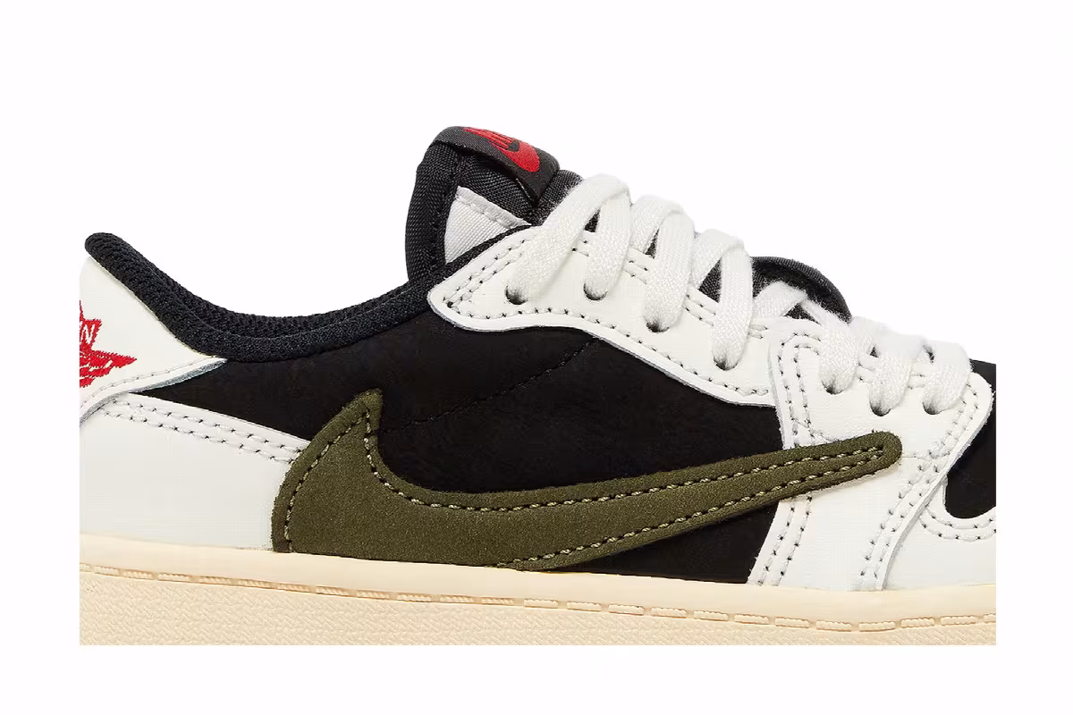 Travis Scott x Air Jordan 1 Low OG SP PS Olive, view 3