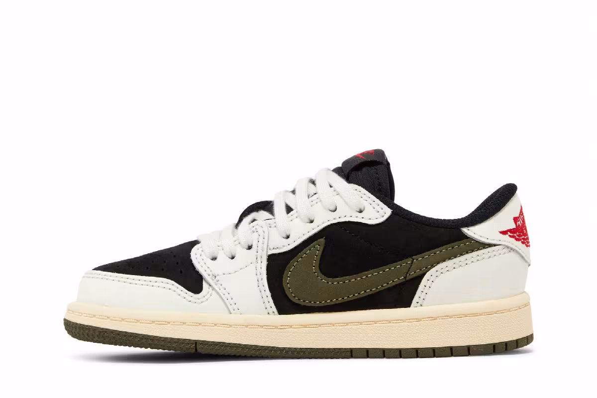 Travis Scott x Air Jordan 1 Low OG SP PS Olive, view 4