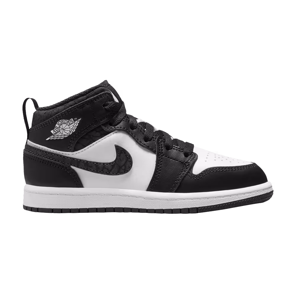Air Jordan 1 Mid SE PS Panda Elephant