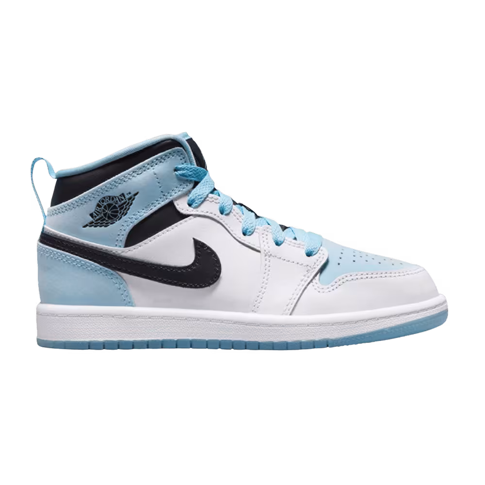 Air Jordan 1 Mid SE PS White Ice Blue