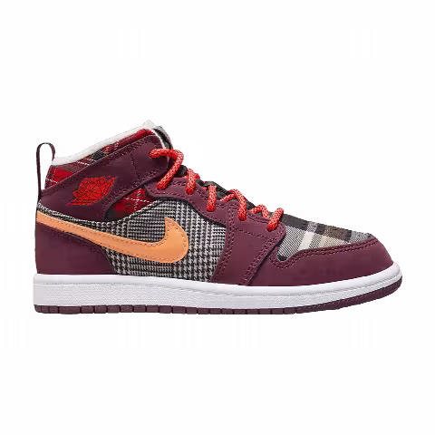 Air Jordan 1 Mid SE PS 'Plaid'