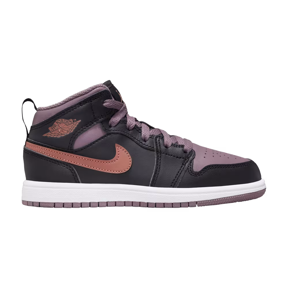 Air Jordan 1 Mid SE PS Black Sky J Mauve