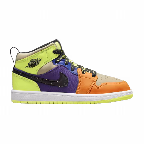 Air Jordan 1 Mid SE PS 'Volt Vivid Orange'