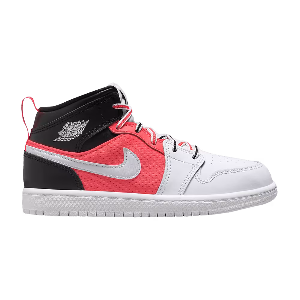 Air Jordan 1 Mid SE PS White Infrared