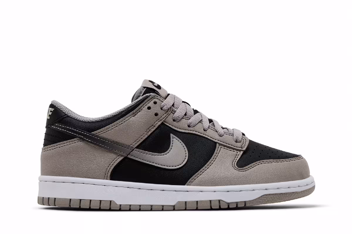 Nike Dunk Low GS College Grey Black, view 2