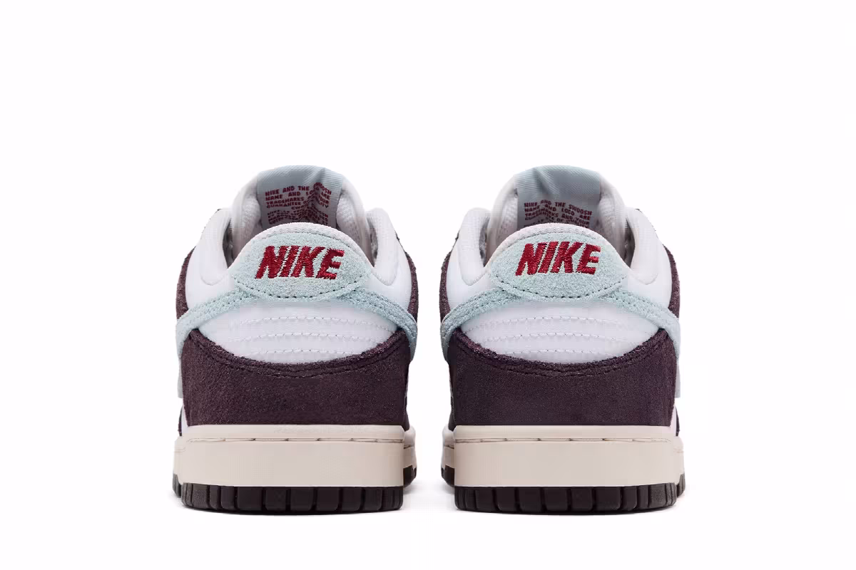 Nike Dunk Low SE GS White Burgundy, view 7