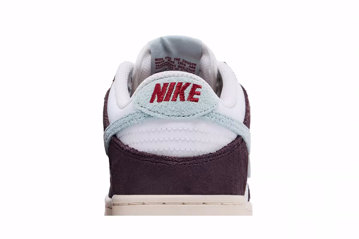 Nike Dunk Low SE GS White Burgundy, view 8