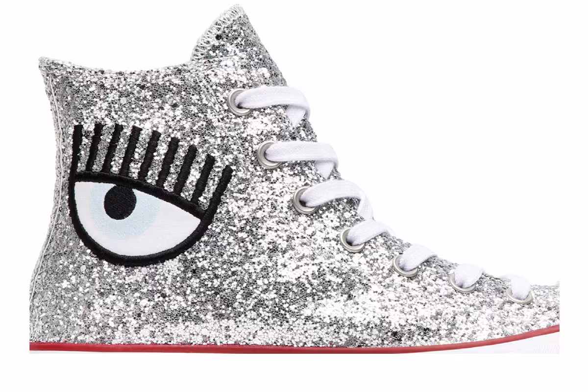 Chiara Ferragni x Converse Women's Chuck Taylor All Star Lift Silver, view 3