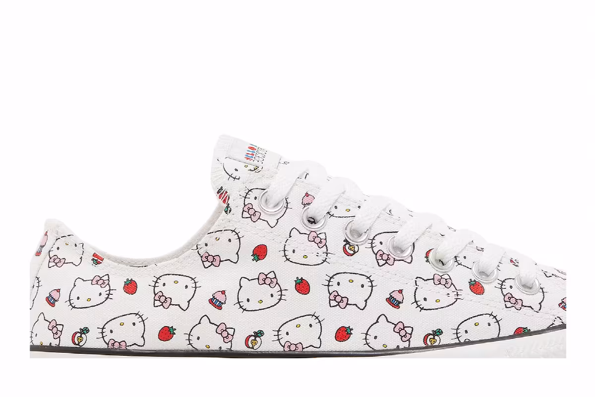 Hello Kitty x Converse Chuck Taylor All Star Low White, view 3