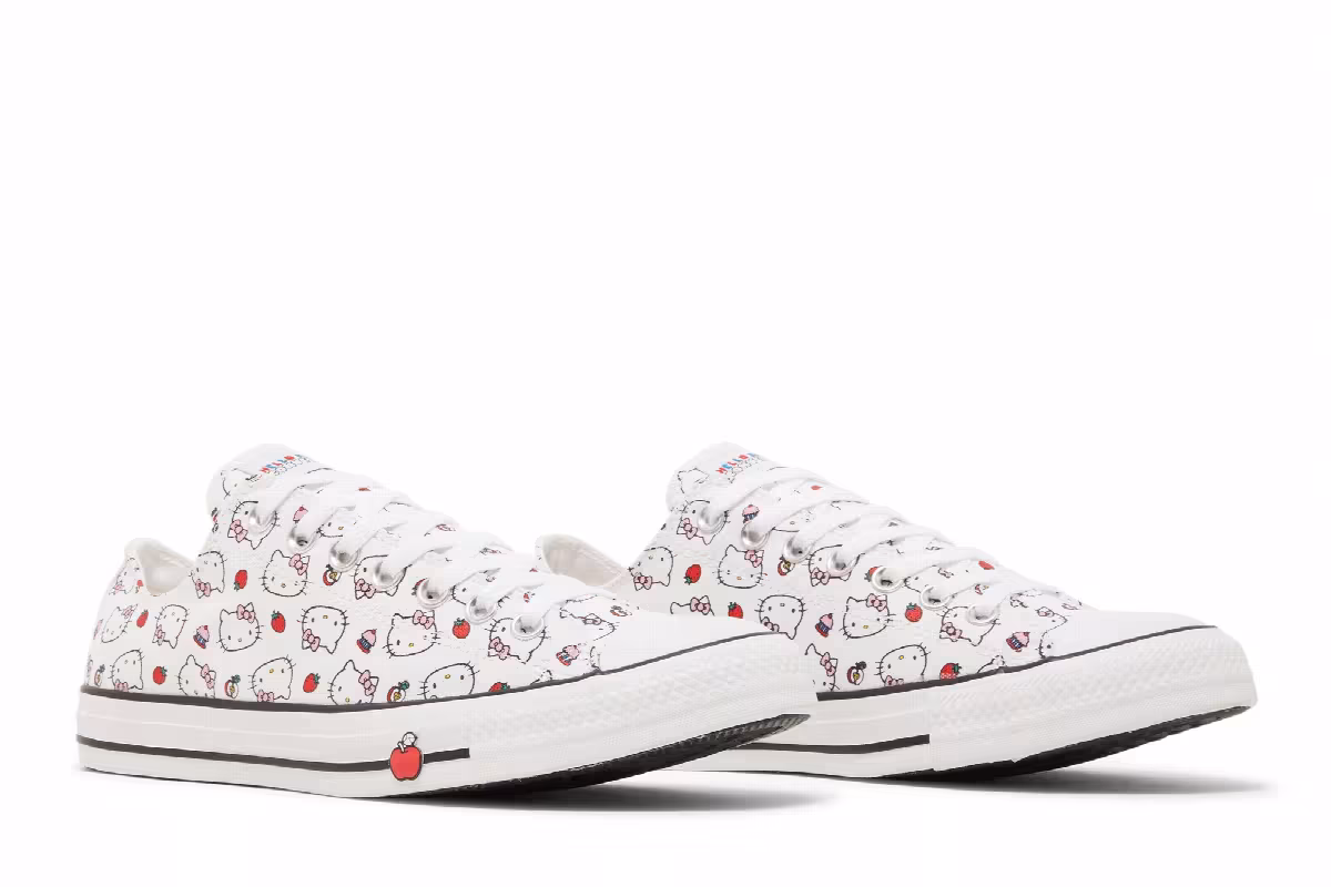 Hello Kitty x Converse Chuck Taylor All Star Low White, view 9