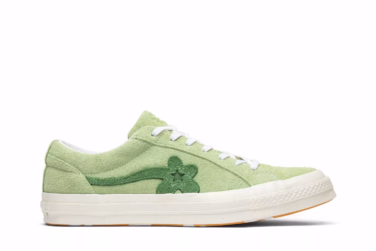 Golf Le Fleur x Converse One Star Ox Jade Lime, view 2